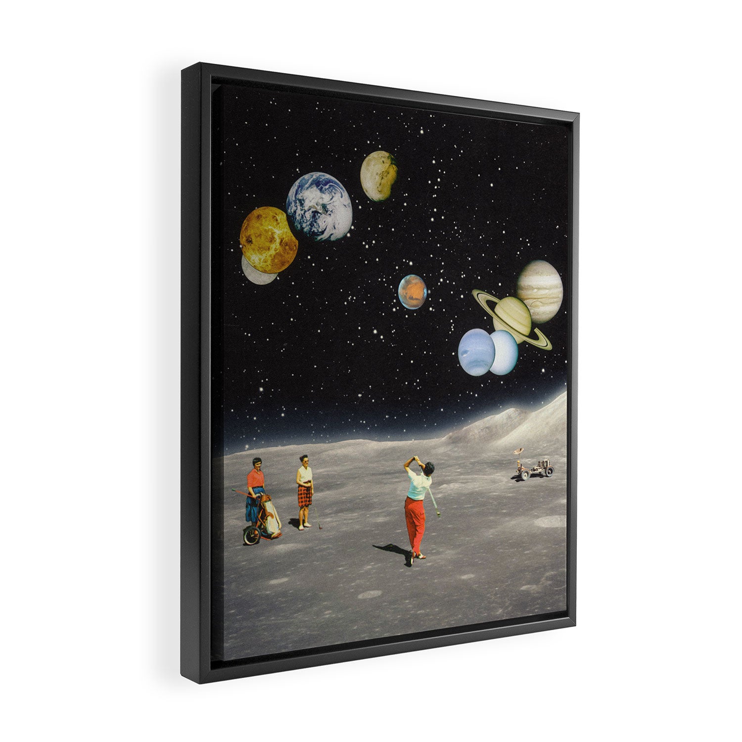 Cosmic Golf Framed Canvas Print Gallery Image 2