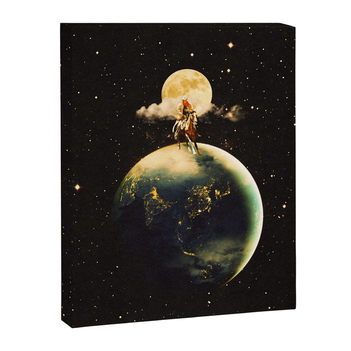Cowboy In Space Canvas Print Gallery Image 1