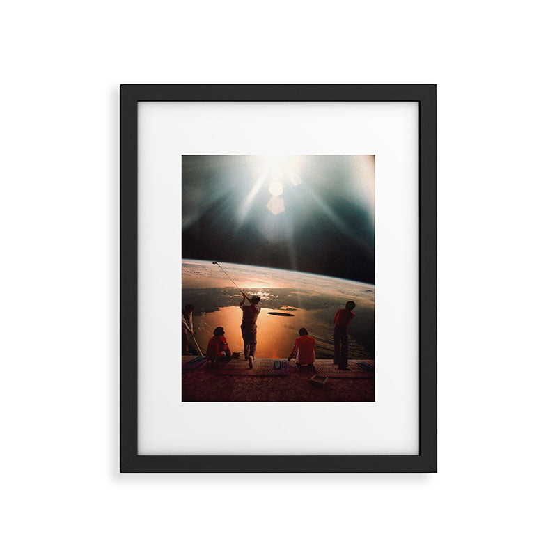 Golfers In Space Framed Art Print Gallery Image 6