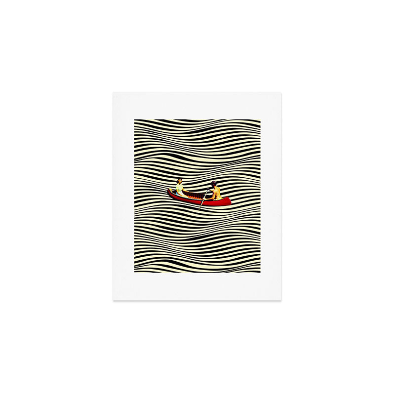Illusionary Boat Ride Art Print