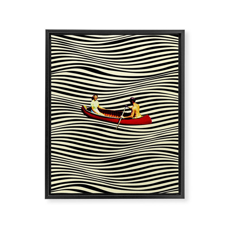 Illusionary Boat Ride Framed Canvas Print Gallery Image 8