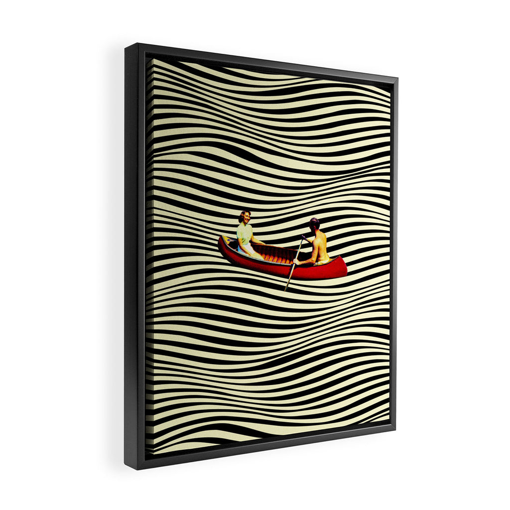 Illusionary Boat Ride Framed Canvas Print Gallery Image 2