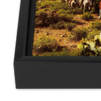 Illusionary Cowboys Framed Canvas Print Gallery Image 3