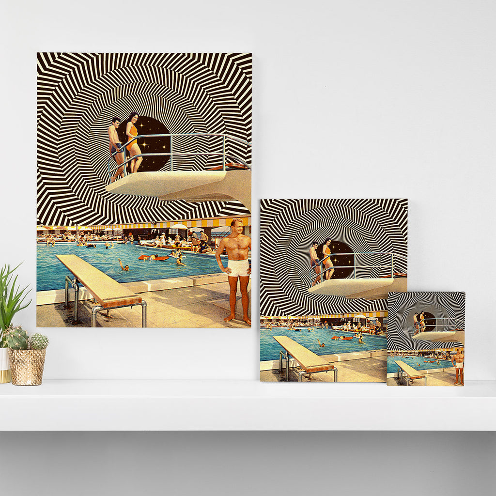 Illusionary Pool Party Canvas Print Gallery Image 3