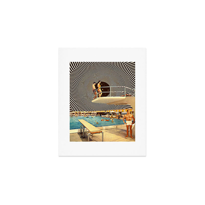 Illusionary Pool Party Art Print Gallery Image 1