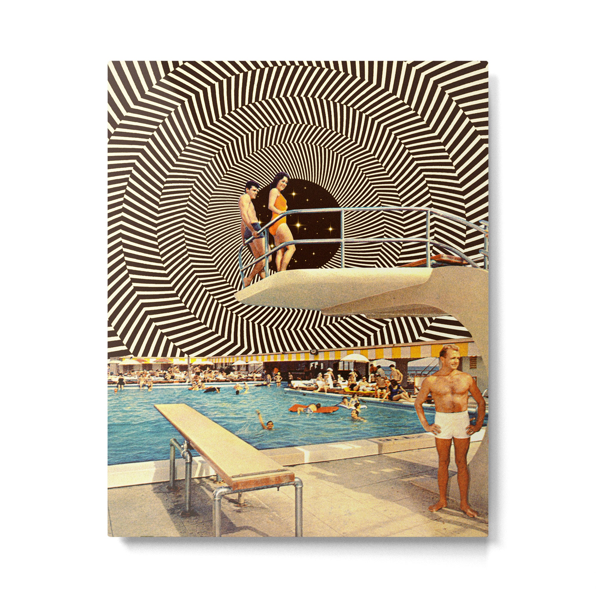 Illusionary Pool Party Metal Print Gallery Image 6