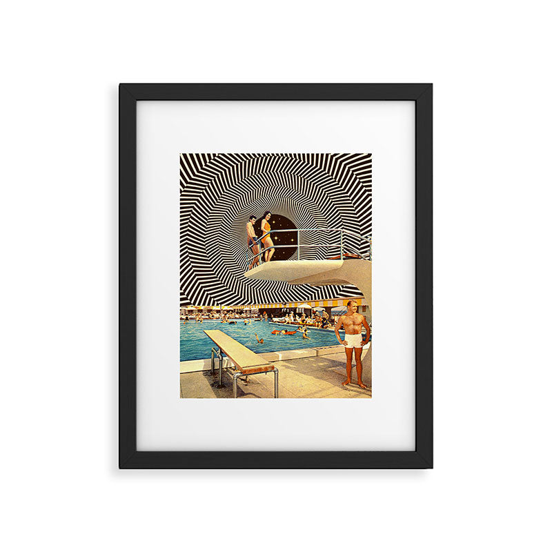 Illusionary Pool Party Framed Art Print Gallery Image 6