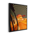 Illusionary Road Trip Framed Canvas Print Gallery Image 2
