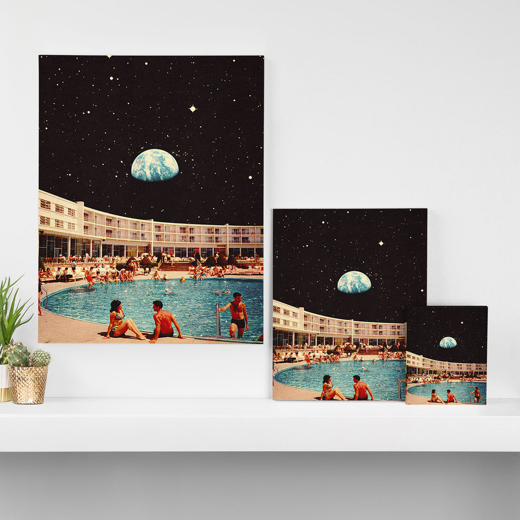 Lunar Pool Life Canvas Print Gallery Image 3