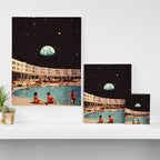 Lunar Pool Life Canvas Print Gallery Image 3