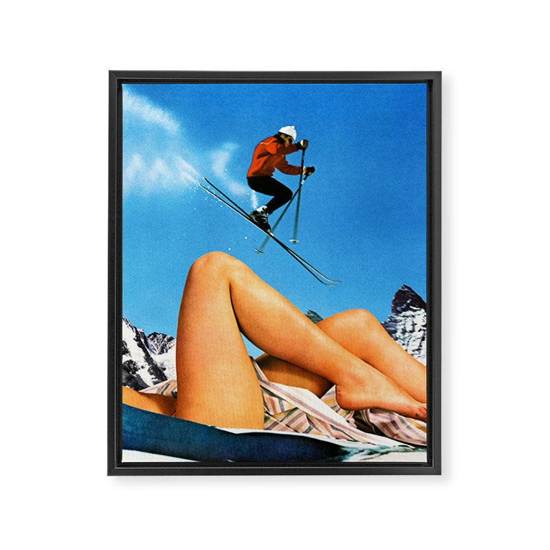 Skiing Time! Framed Canvas Print Gallery Image 8