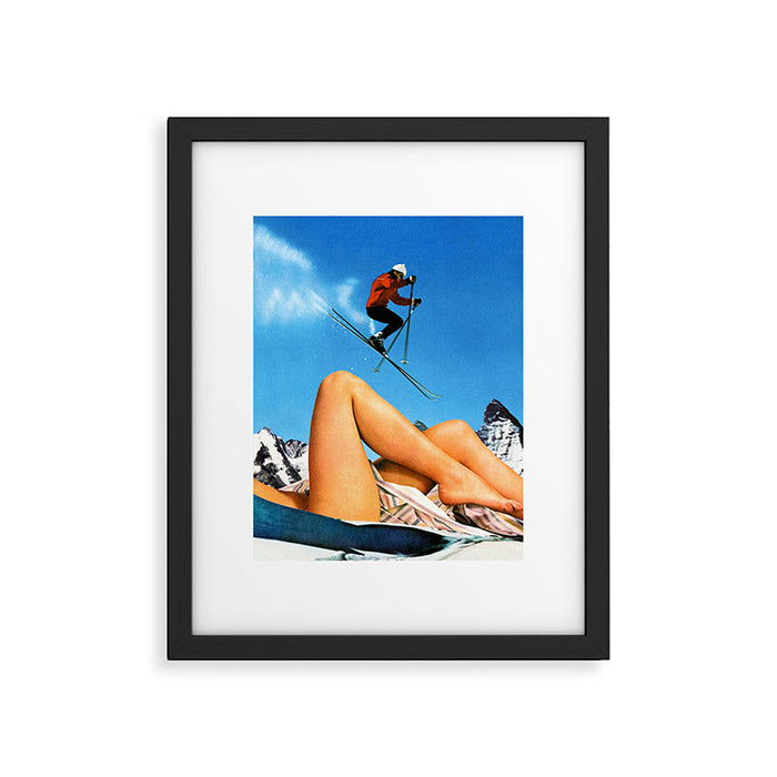 Skiing Time! Framed Art Print Gallery Image 1