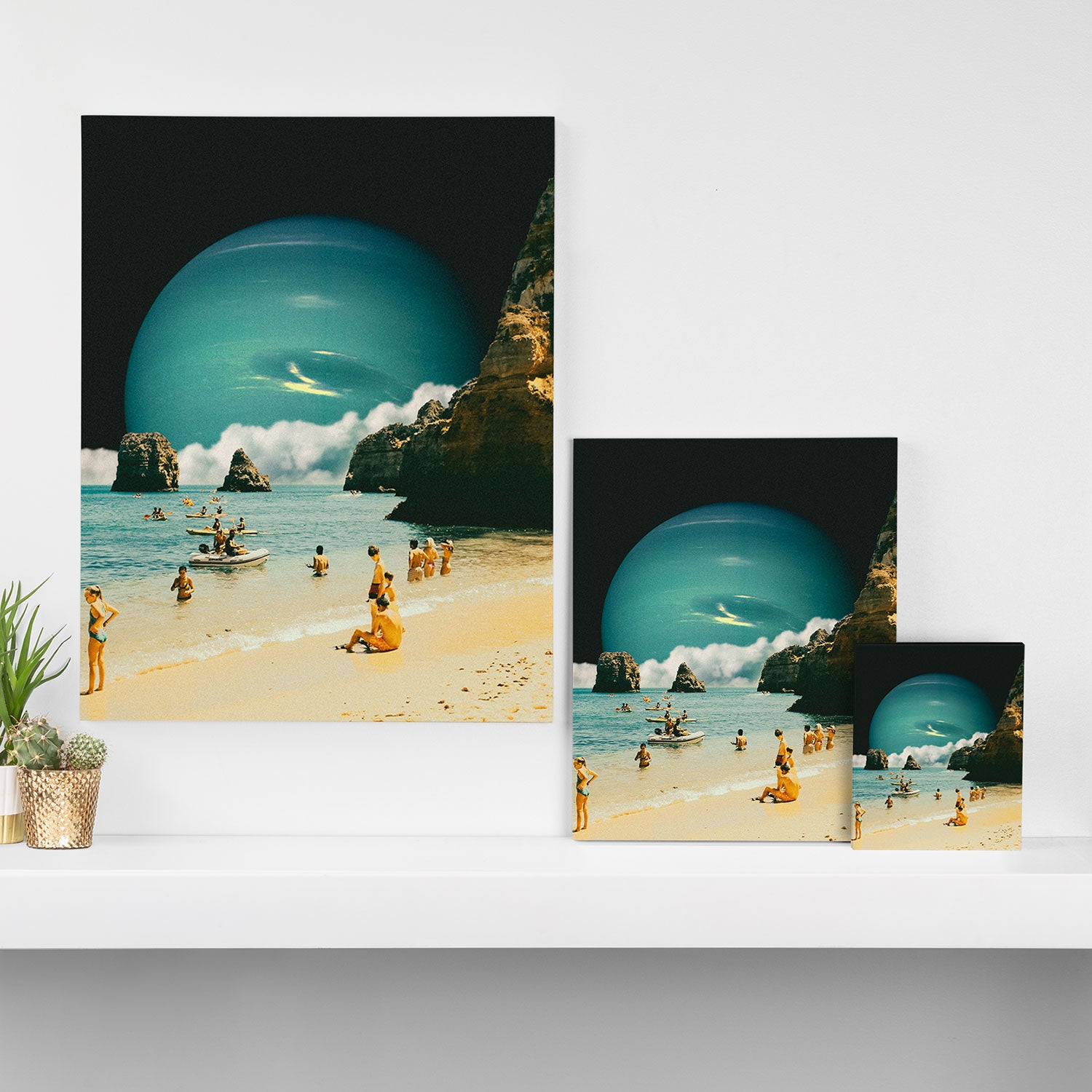 Space Beach Canvas Print Gallery Image 3