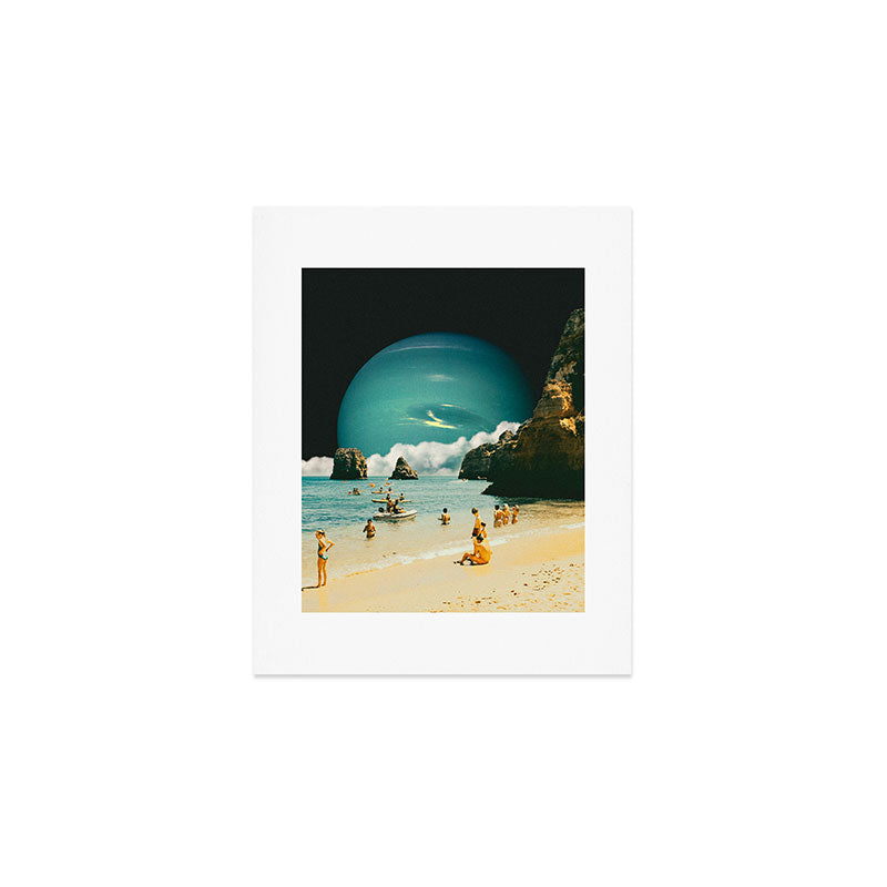 Space Beach Art Print Gallery Image 1