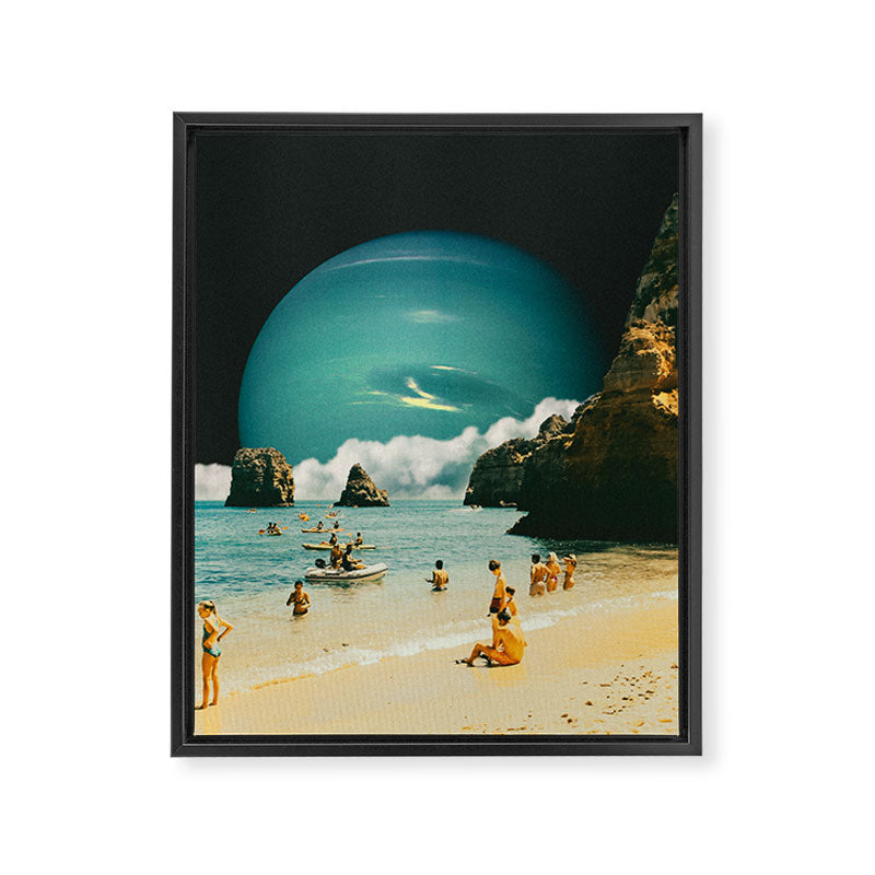 Space Beach Framed Canvas Print Gallery Image 3