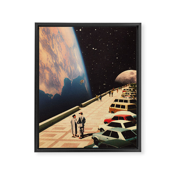 Space Promenade Framed Canvas Print Gallery Image 1