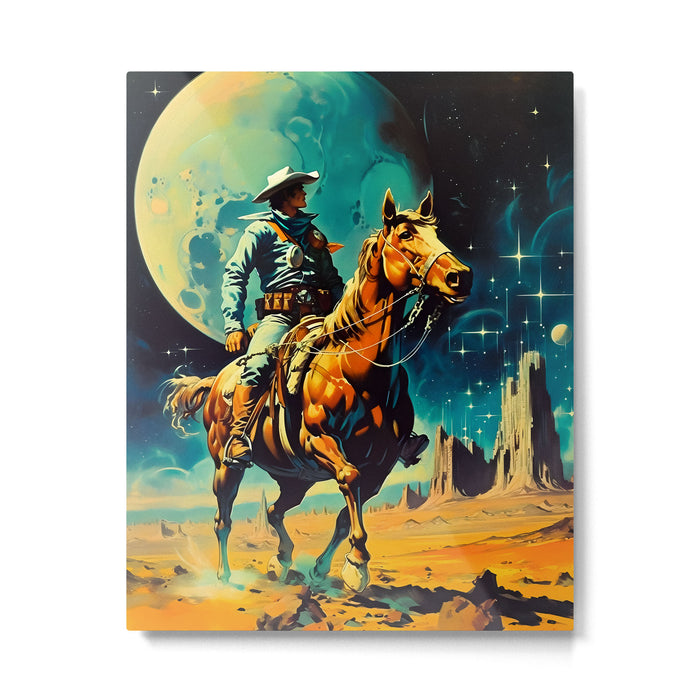 The Space Cowboy Metal Print Gallery Image 1