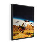 UFO Space Chase Framed Canvas Print Gallery Image 2