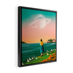 Watching Planets Framed Canvas Print Gallery Image 2