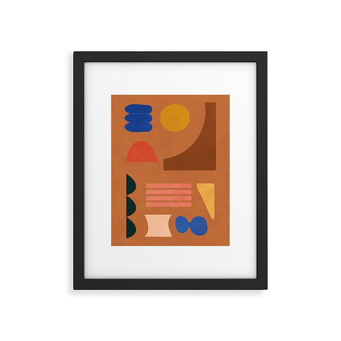 Colorful Modern Abstract Shapes 2 Framed Art Print Gallery Image 1
