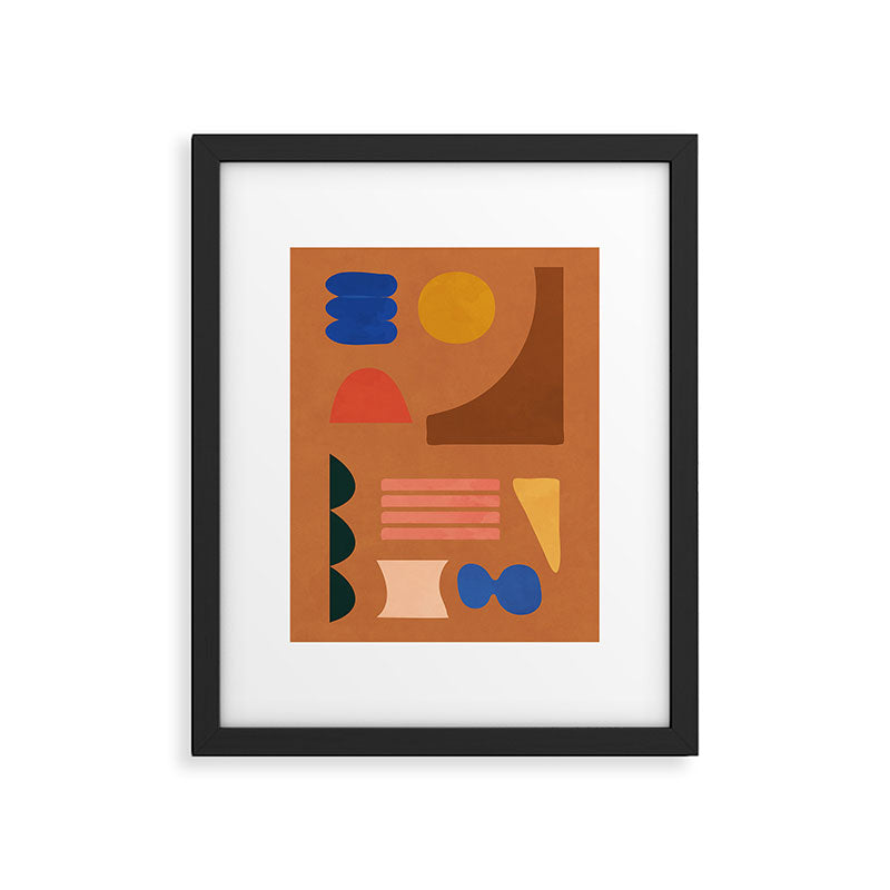 Colorful Modern Abstract Shapes 2 Framed Art Print Gallery Image 5