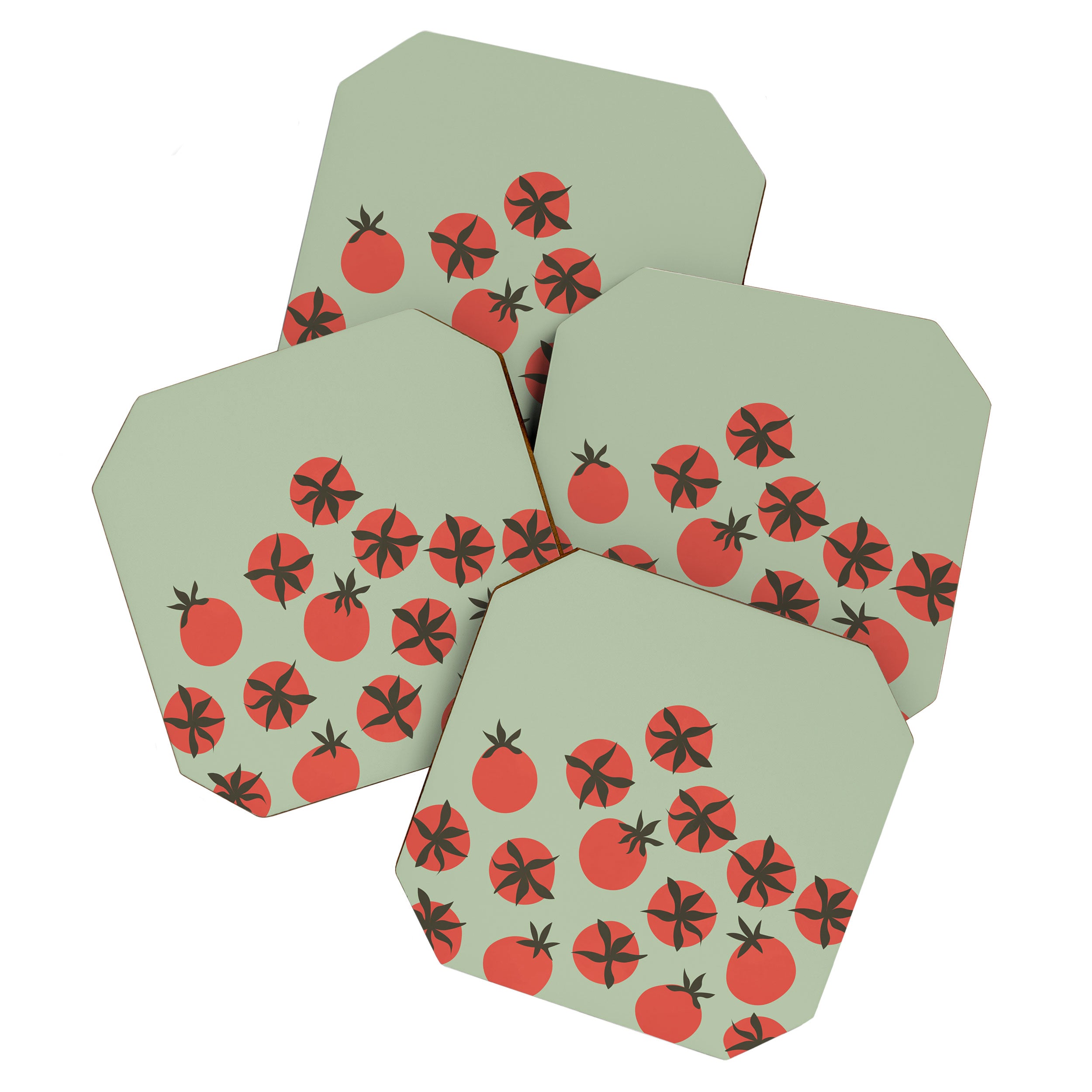 Tomato Print Coaster Gallery Image 1