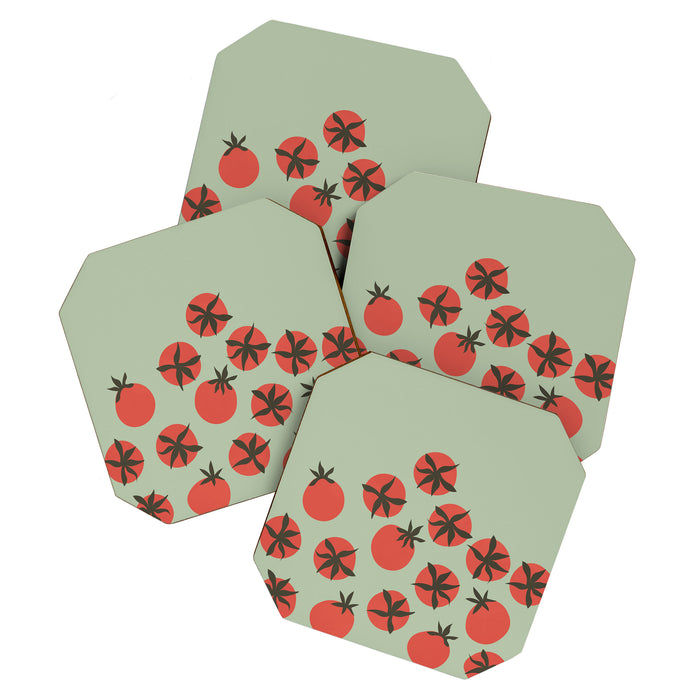 Tomato Print Coaster Gallery Image 1