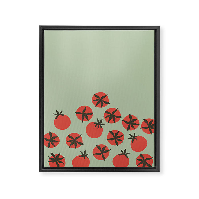 Tomato Print Framed Canvas Print Gallery Image 1