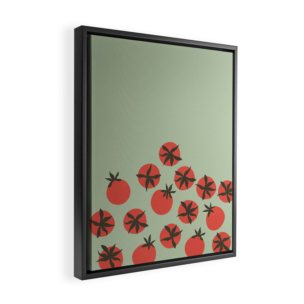 Tomato Print Framed Canvas Print Gallery Image 2