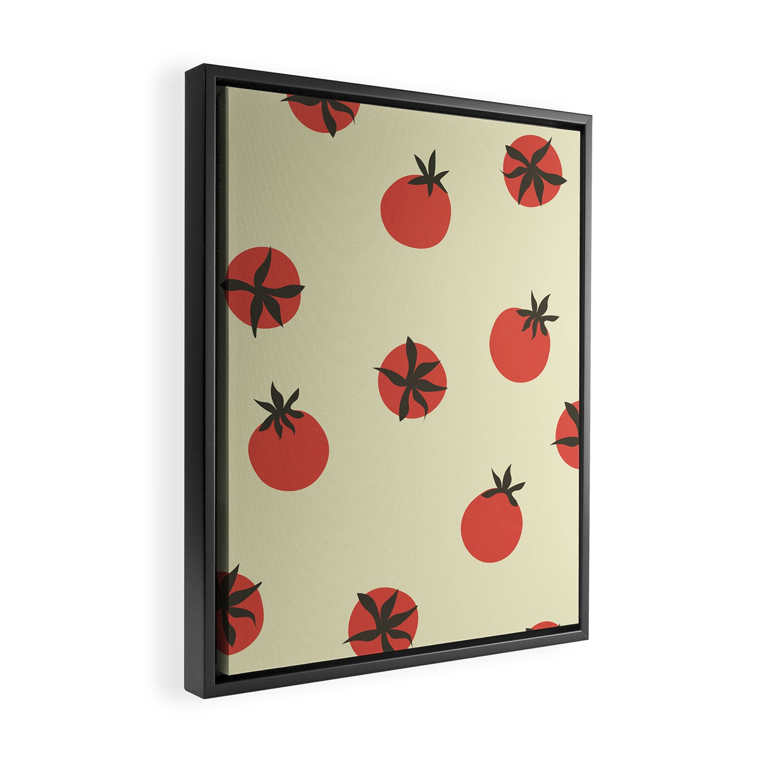 Tomatoes Pattern Framed Canvas Print Gallery Image 2