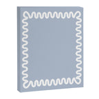 Wavy Lines - Blue White Canvas Print Gallery Image 6