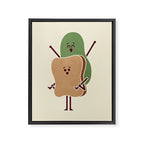 Avo On Toast Framed Canvas Print Gallery Image 6