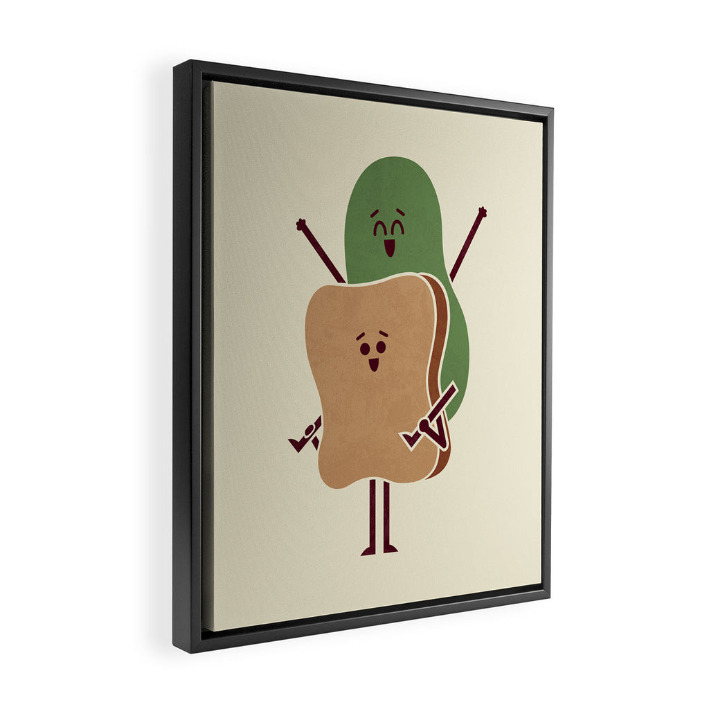 Avo On Toast Framed Canvas Print Gallery Image 2