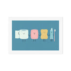 The Bathroom Gang Art Print Gallery Image 1