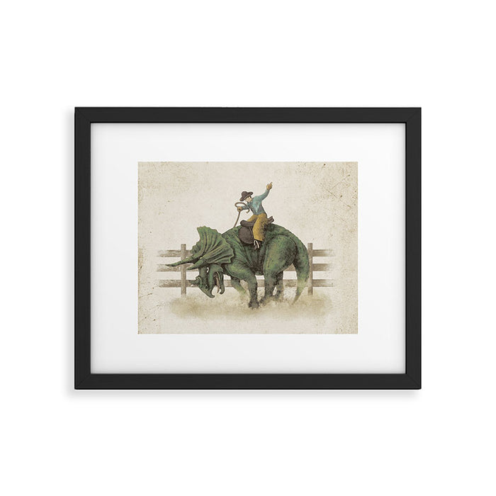 Dino Rodeo  Framed Art Print Gallery Image 1