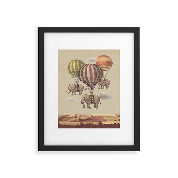 Flight of The Elephants Framed Art Print Gallery Image 1