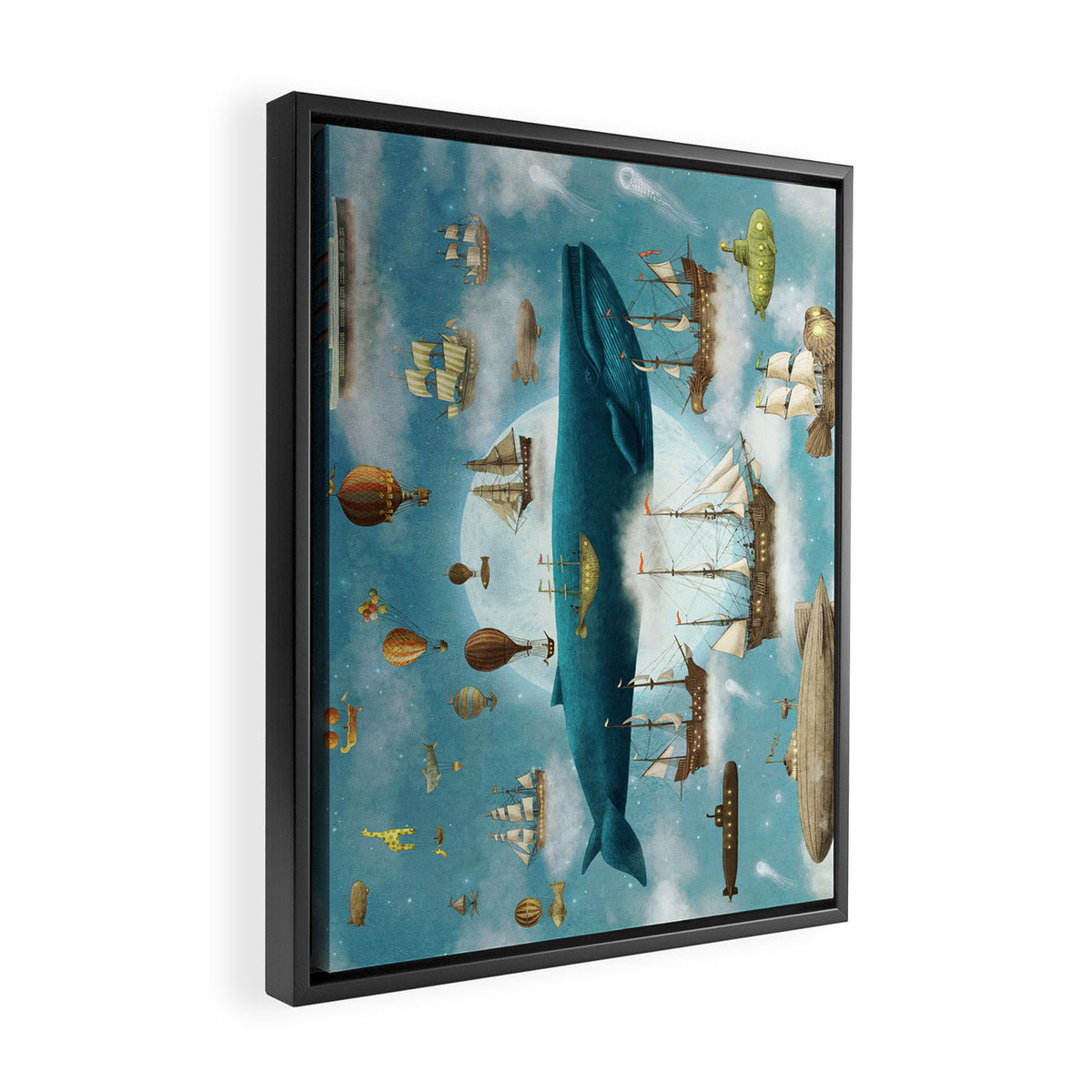 Ocean Meets Sky - from picture book Framed Canvas Print Gallery Image 2