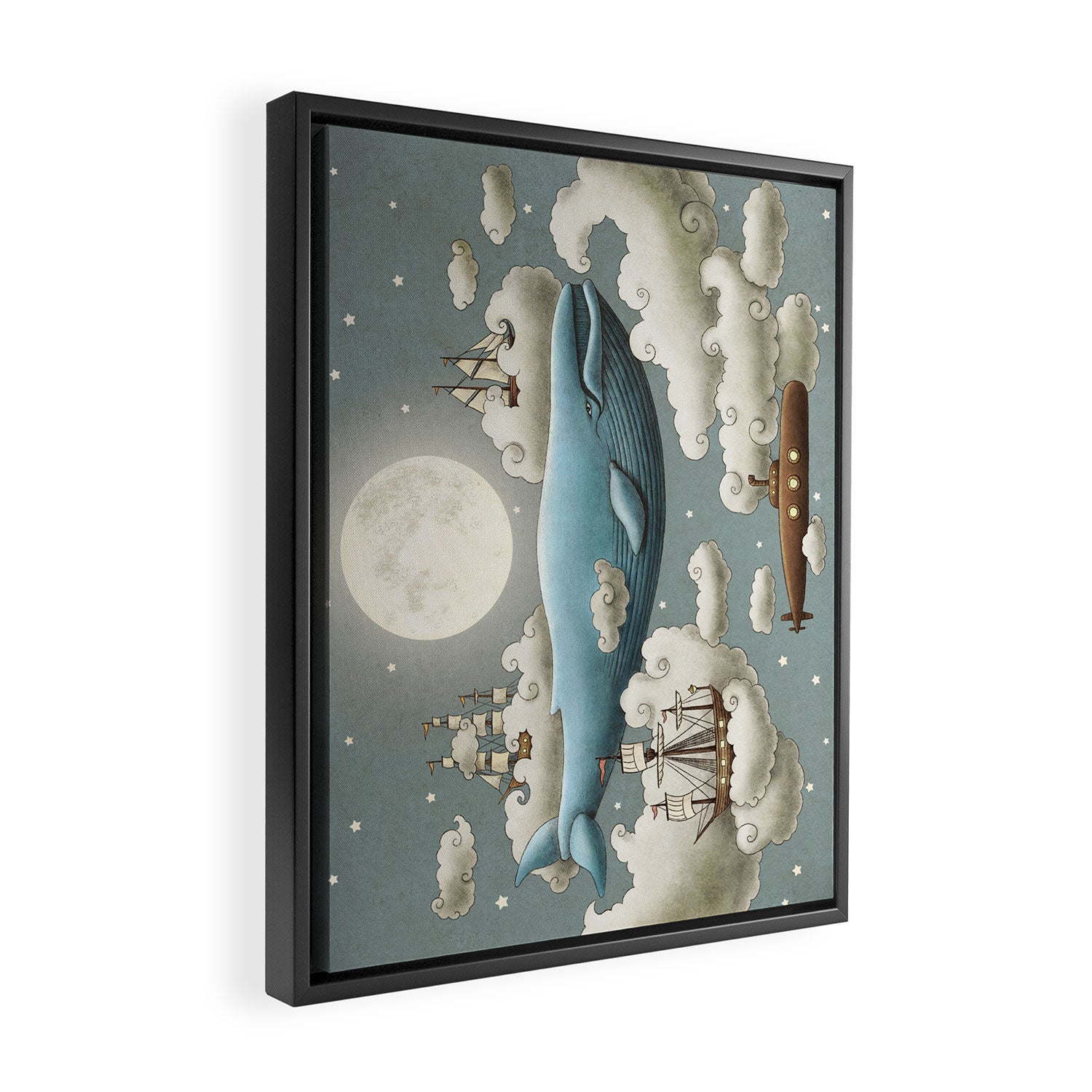 Ocean Meets Sky Framed Canvas Print Gallery Image 2