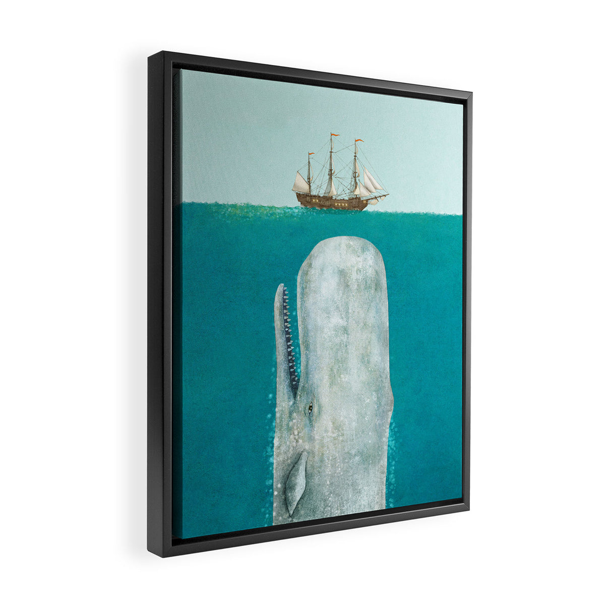 The Whale - Full Length  Framed Canvas Print Gallery Image 2
