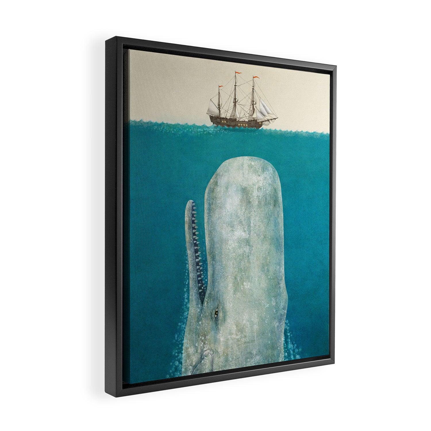 The Whale - option Framed Canvas Print Gallery Image 2