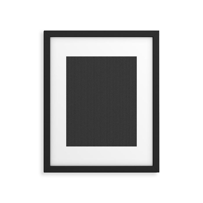 Black corduroy Framed Art Print Gallery Image 1