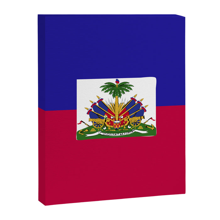 Haiti flag emblem Canvas Print Gallery Image 1