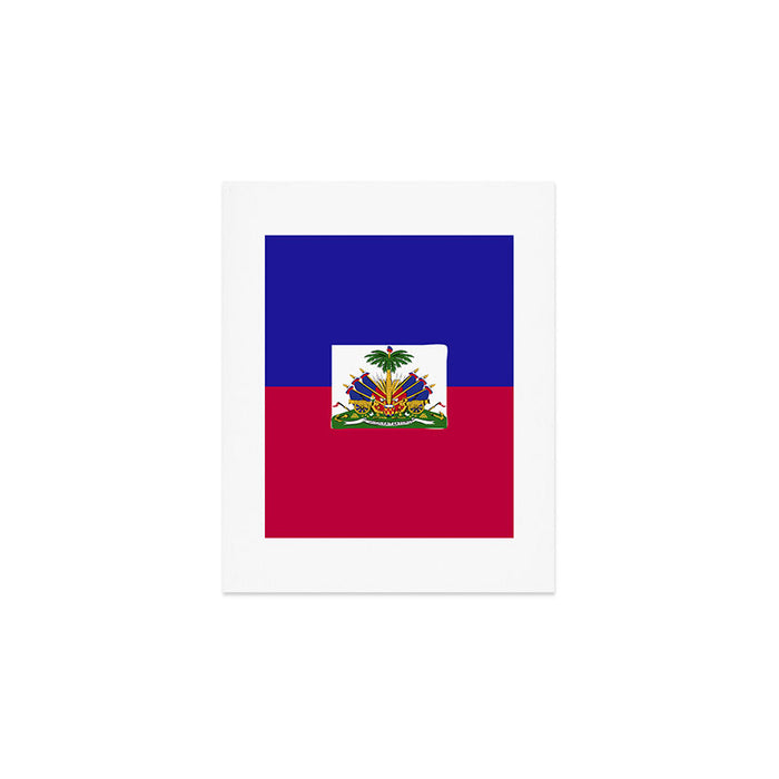 Haiti flag emblem Art Print Gallery Image 1