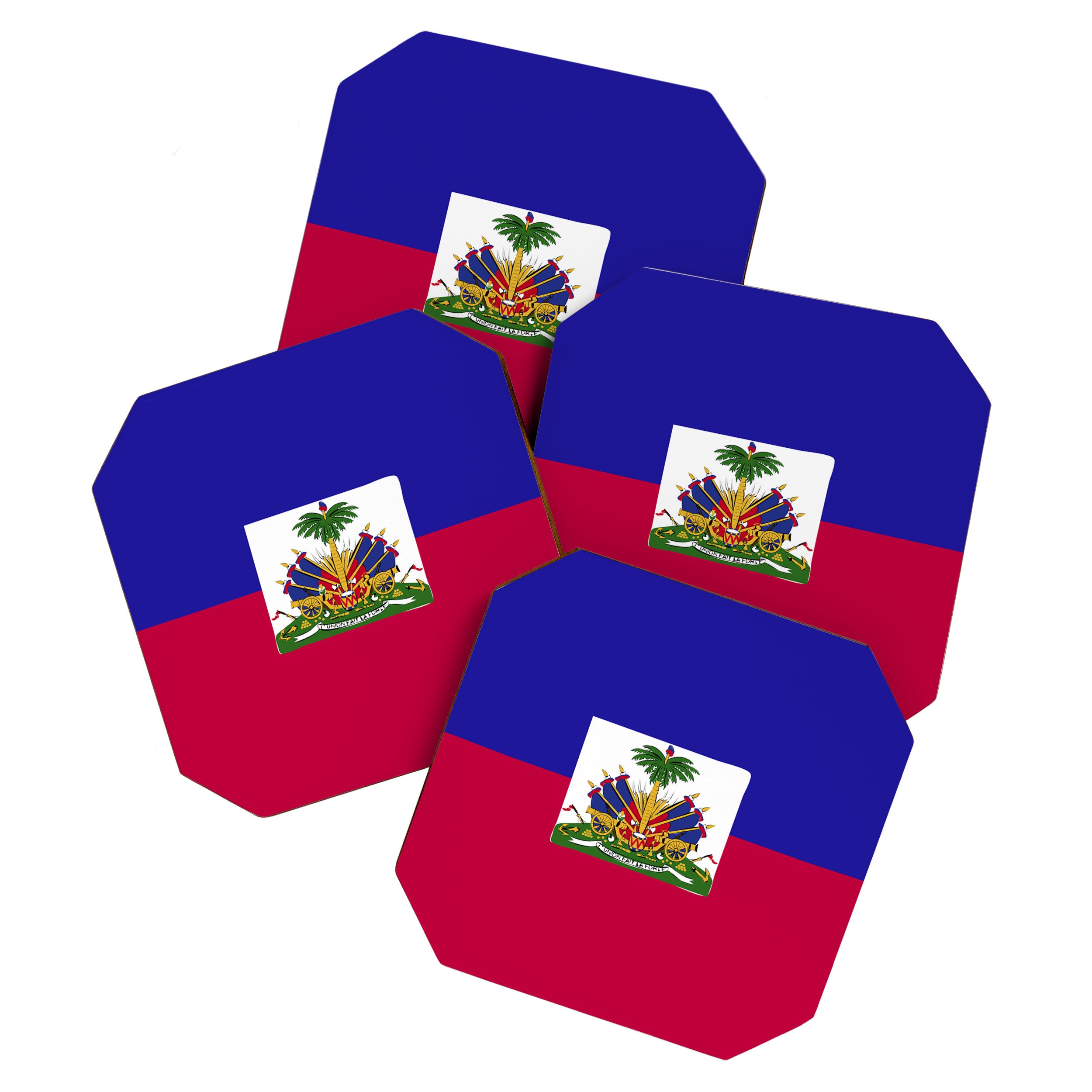 Haiti flag emblem Coaster Gallery Image 1