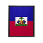 Haiti flag emblem Framed Canvas Print Gallery Image 8
