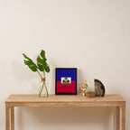 Haiti flag emblem Framed Canvas Print Gallery Image 4