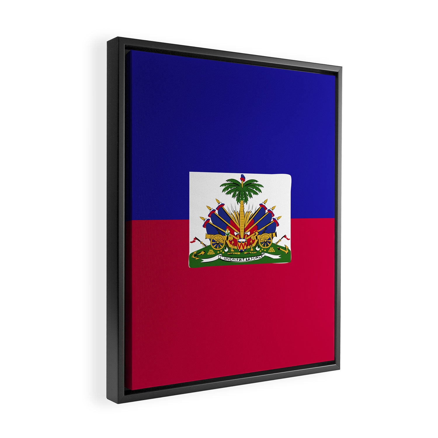 Haiti flag emblem Framed Canvas Print Gallery Image 2