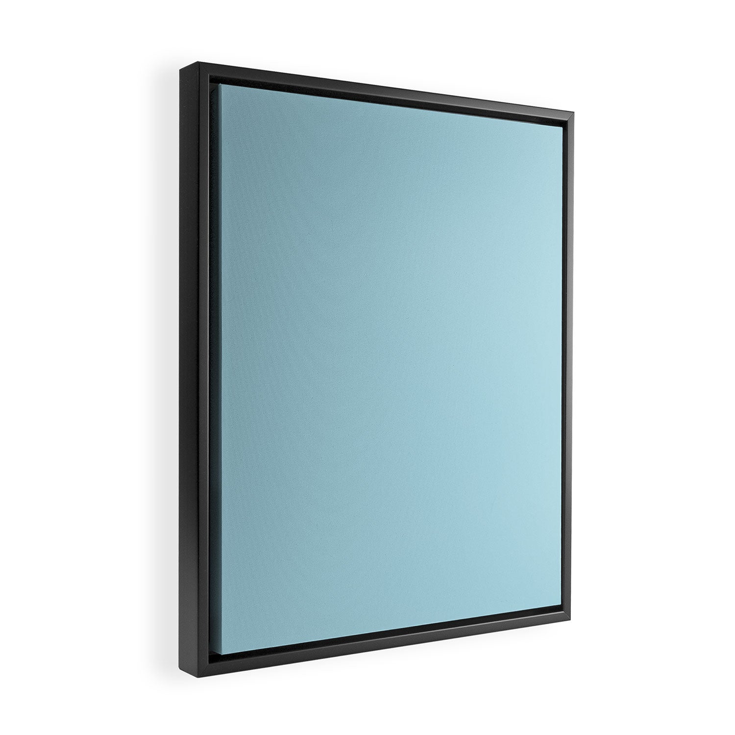 Light Blue Framed Canvas Print Gallery Image 2