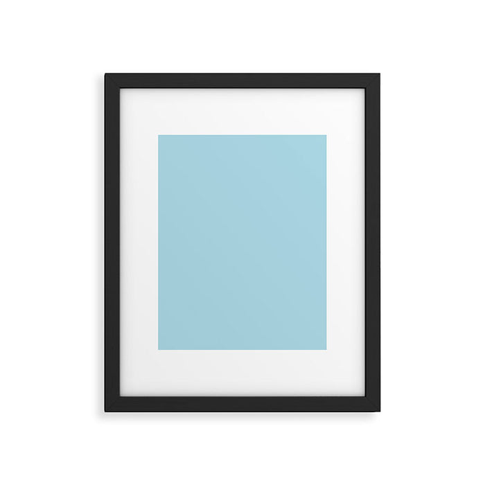 Light Blue Framed Art Print Gallery Image 1