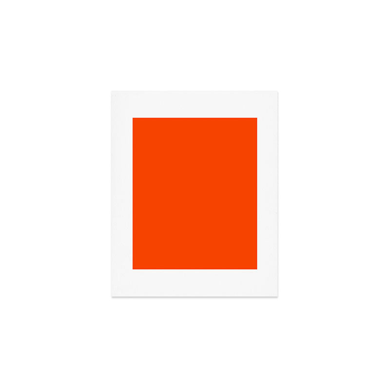 Orange Red Art Print Gallery Image 1